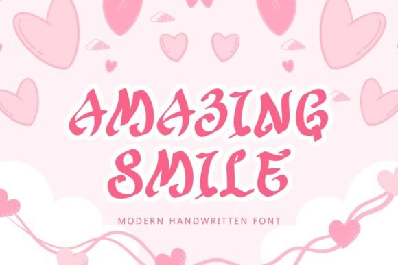 Amazing Smile Typeface: Elevate Campaign Visuals with Elegant Handwritten Style