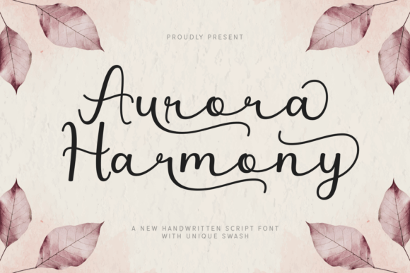 Aurora Harmony: A Script Typeface for Polished Web Experiences