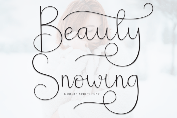 Beauty Snowing: A Sweet Handwritten Typeface for Charming Product Design