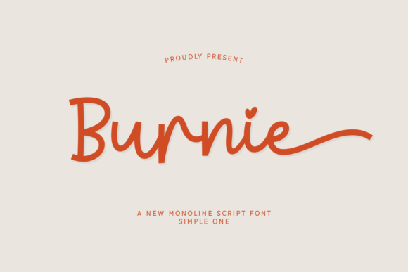 Burnie: A Charming Script Font for Handmade Creations