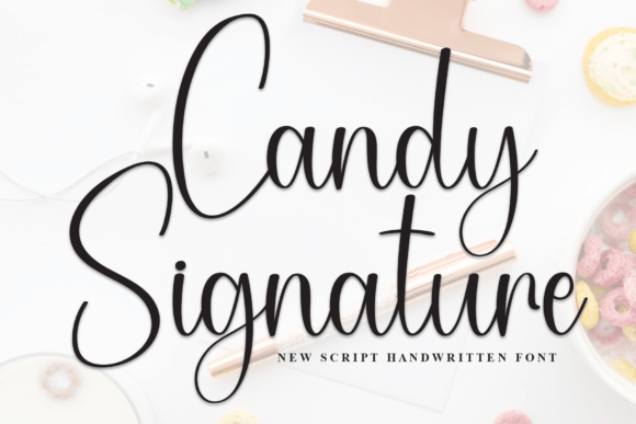 Candy Signature: A Modern Script Font for Elegant Editorial Design