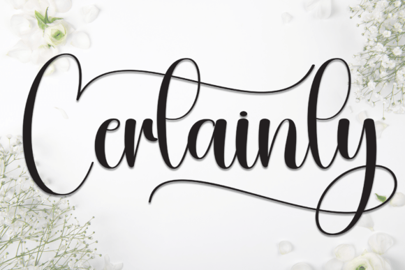 Certainly: The Premium Script Typeface for Elegant Brand Identity