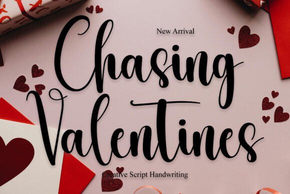 Chasing Valentines: A Handwritten Script for Elegant Brand Identity