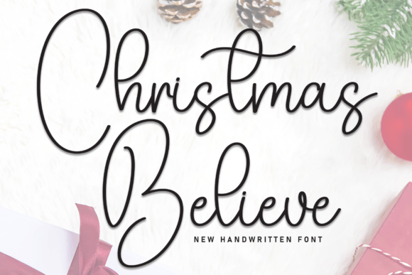 Christmas Believe: A Handwritten Font for Authentic Brand Storytelling