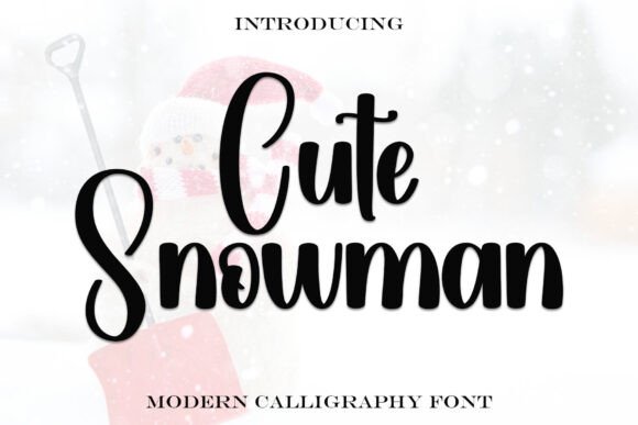 Cute Snowman: A Handwritten Font for Elegant Web Design