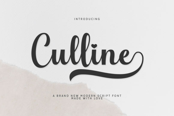 Designing with Culline: A Font That Speaks Love and Elegance