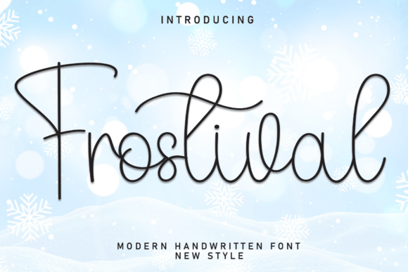 Frostival: The Script Font That Elevates Your Small Business Brand
