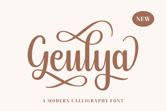 Geulya: A Modern Script Font for Editorial Design