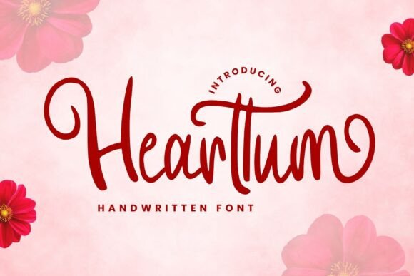 Hearttum Typeface Review: Elevating Brand Campaigns With Romantic Script Design