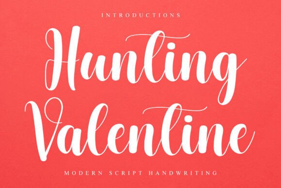 Hunting Valentine: A Festive Script Font for Web Design