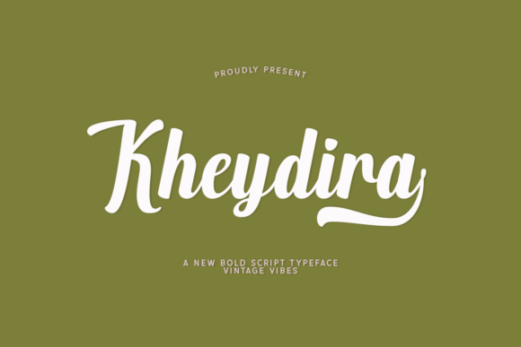 Kheydira: A Vintage Script Font for Bold Branding