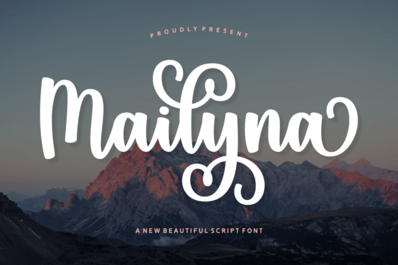 Mailyna: A Script Font with Charm for Editorial Design