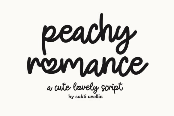 Peachy Romance: The Perfect Script Font for Handmade Labels and Invitations