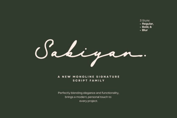 Sabiyan Script: Elevating Digital Brand Identity with Modern Typography