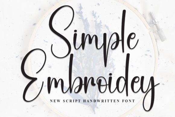 Simple Embroidery: The Handcrafted Typeface for Cozy Brand Identity