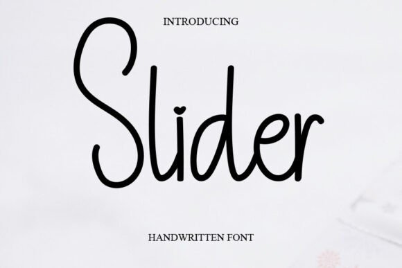Slider: A Timeless Handwritten Typeface for Authentic Branding