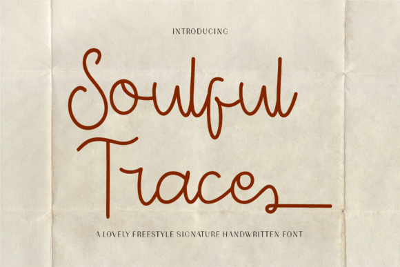 Soulful Trace: The Handwritten Font for Artisan Branding