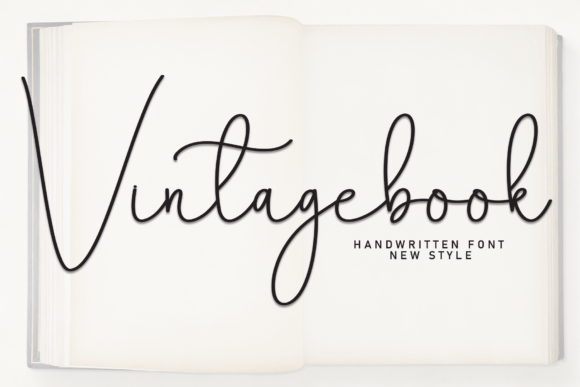 Vintagebook: The Handwritten Typeface for Nostalgic Brand Storytelling